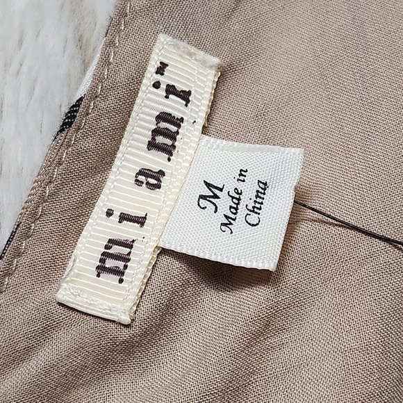 Size M Jumper Cropped Wide leg V neckline Striped brown colors MIAMI  NWT - Picture 7 of 14